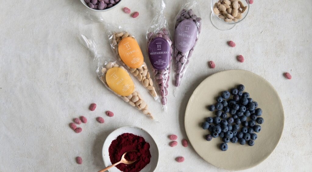 Makeidon's blueberry, black currant, sea buckthorn, and cloudberry candies.